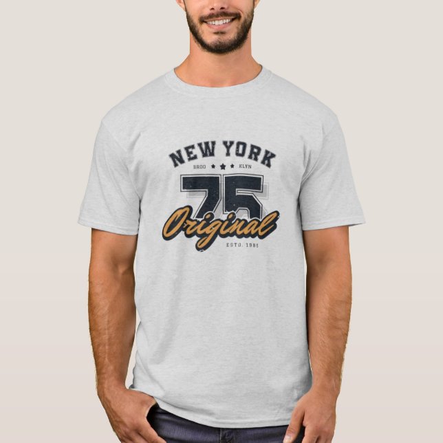 Camiseta New York varsity letter athletic  (Frente)