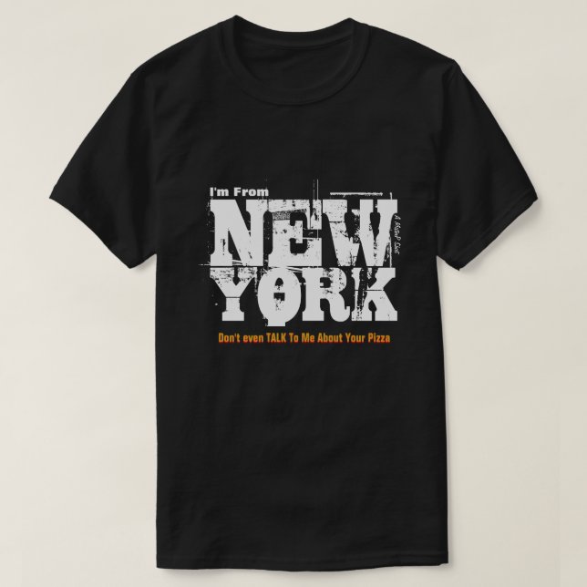 Camiseta New Yorker (Pizza) - MisterP Shirt (Frente do Design)