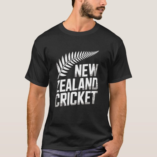 Camiseta New Zealand Cricket Team Spirit Kiwi Sports NZ Whi (Frente)