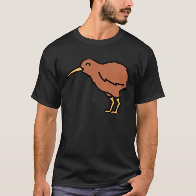 Camiseta New Zealand Kiwi Bird Animal Wildlife  4 (Frente)