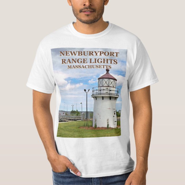 Camiseta Newburyport Harbor Range Lights, Massachusetts. Ca (Frente)