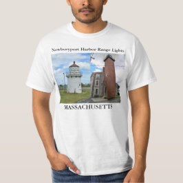Camiseta Newburyport Harbor Range Lights, Massachusetts. Ca