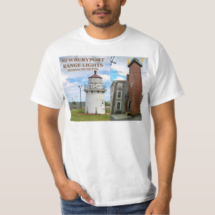 Camiseta Newburyport Harbor Range Lights, Massachusetts. Ca