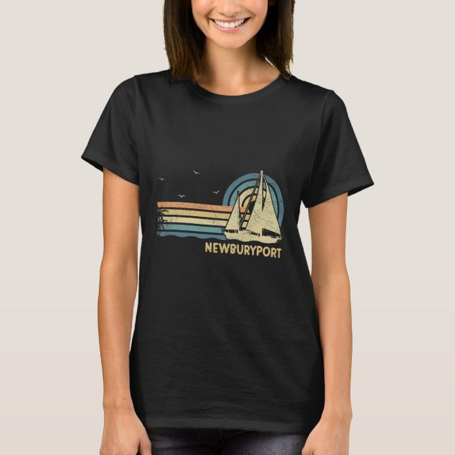 Camiseta Newburyport Machusetts Sailing Vacation Boating Sa (Frente)
