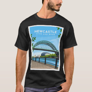 Camiseta Newcastle Tyne Bridge Tyne E Veste Em Inglaterra