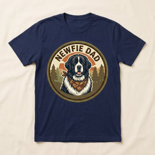 Camiseta Newfie Dad Presente para Pai de Cachorr