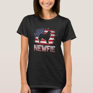 Camiseta Newfie Dog USA Flag Newfound 1