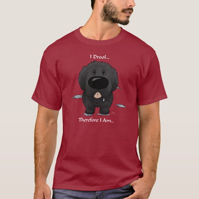 Camiseta Newfie - eu Drool (Frente)