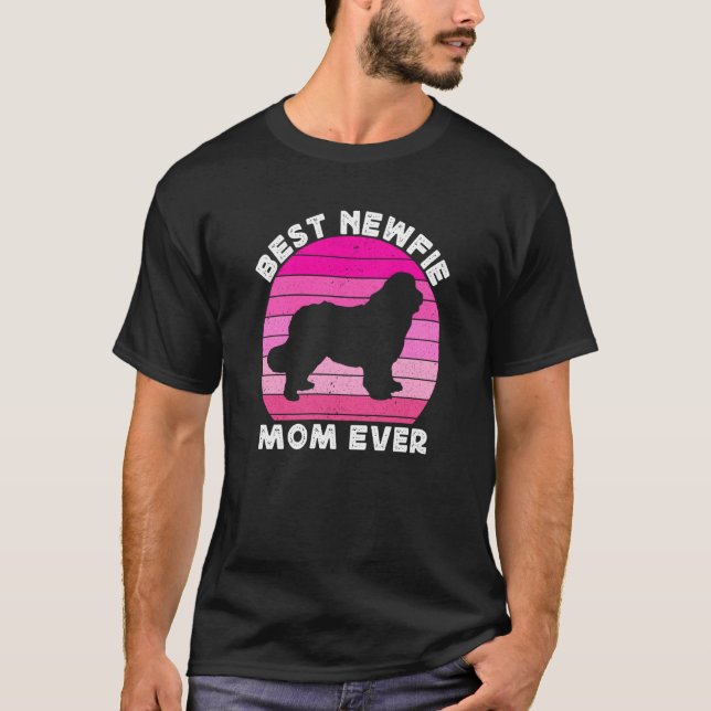 Camiseta Newfie Mama Mom For Women Newfy Newfoundland Dog M (Frente)
