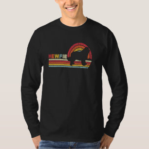 Camiseta Newfie Para Homens Mulheres Crianças Pai De Cachor