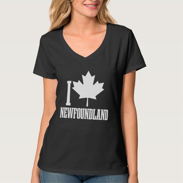 Camiseta Newfoundland Canada Maple Leaf Red Canadian Flag P (Frente)