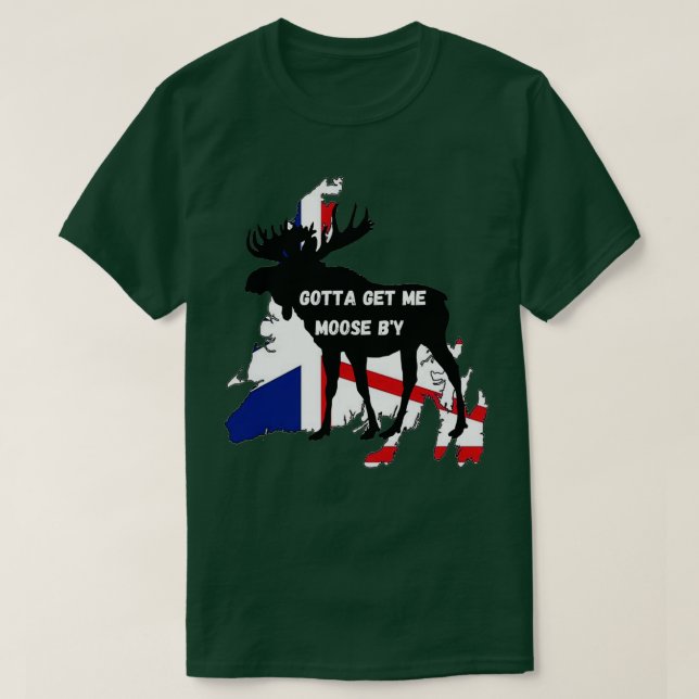 Camiseta Newfoundland Moose (Frente do Design)