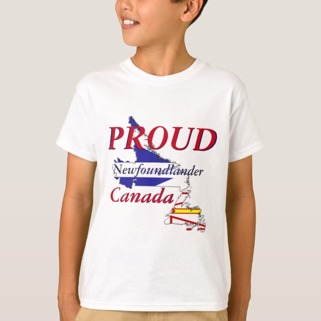 Camiseta Newfoundlander orgulhoso Terra Nova Canadá (Frente)