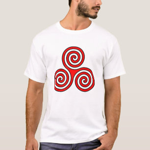 Camiseta newgrange espiral triplo da deusa do símbolo,