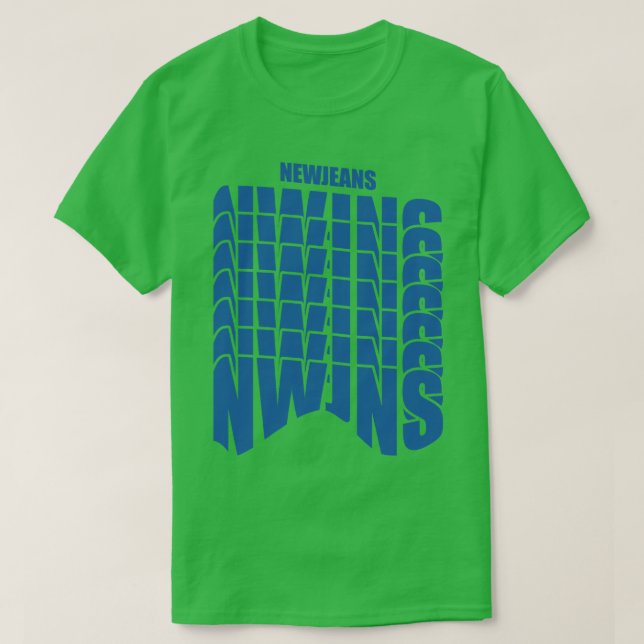 Camiseta Newjeans de Texto (Frente do Design)