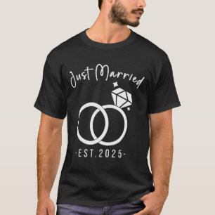 Camiseta Newlyweds 2025 Noiva E Planners De Casamento De Gr