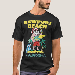 Camiseta NEWPORT BEACH CALIFÓRNIA Papais noeis de Natal