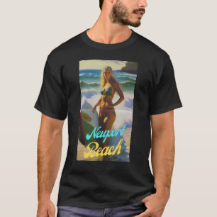 Camiseta Newport Beach California Parasdise Linda Mulher