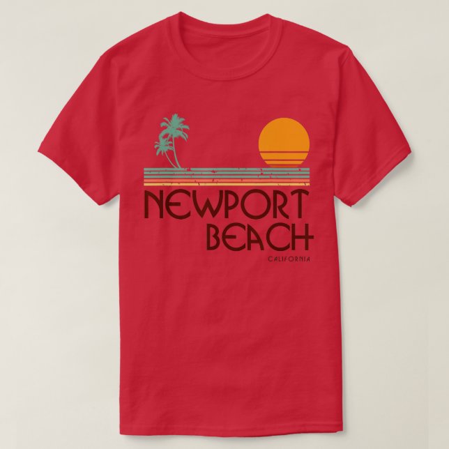 Camiseta Newport Beach Surf Light (Frente do Design)