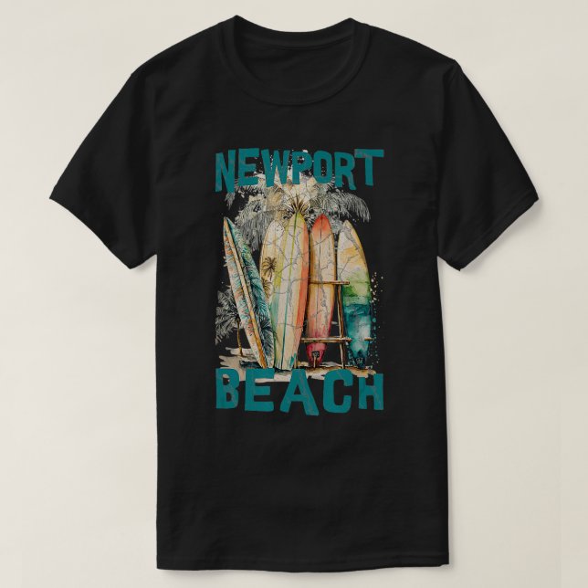 Camiseta Newport Beach TShirt (Frente do Design)