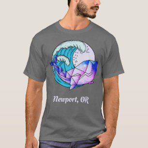 Camiseta Newport OU Japonês Paint Geométrico Orca Killer Wh