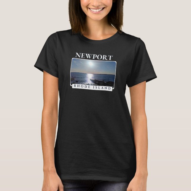 Camiseta Newport Rhode Island Sea Sunset (Frente)