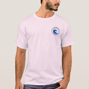 Camiseta Newport RI Blue Ocean Wave Circ Design