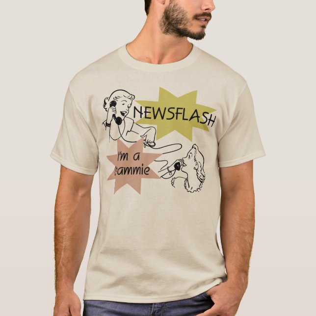 Camiseta Newsflash eu sou t-shirt e presentes de um Grammie (Frente)