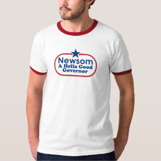 Camiseta Newsom, um bom governador do hella