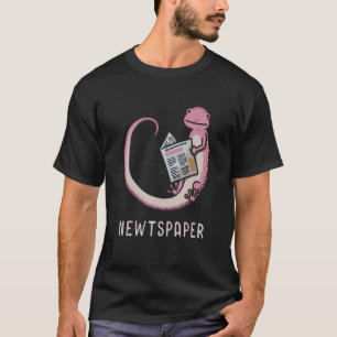 Camiseta Newspaper Anmphibian Newspaper Reader Pun