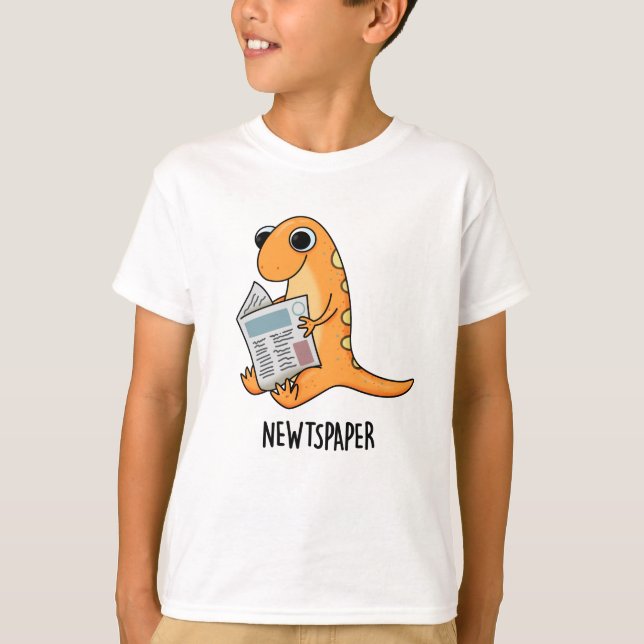 Camiseta Newspaper Funny Newt Pun (Frente)