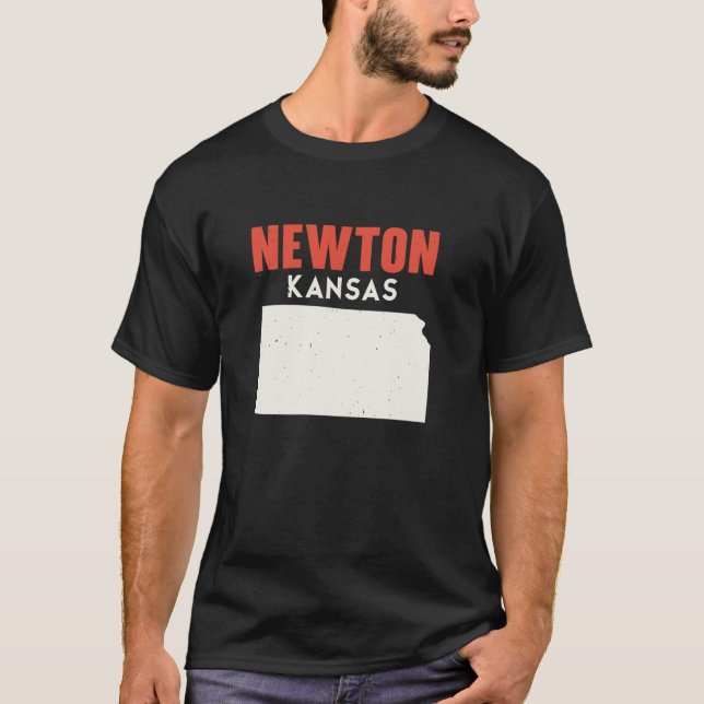 Camiseta Newton Kansas EUA State America Viagem Kansan (Frente)