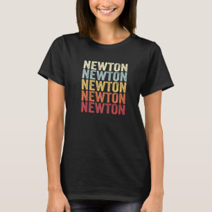 Camiseta Newton Pennsylvania Newton PA Texto Retroativo