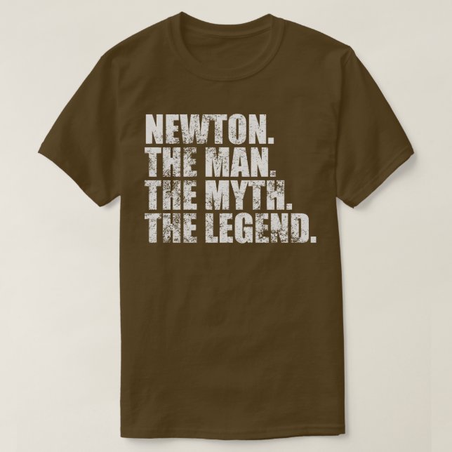 Camiseta NewtonNome da família Newton Newton sobrenome Newt (Frente do Design)