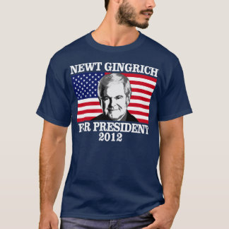 Camiseta Newy Gingrich para o presidente 2012