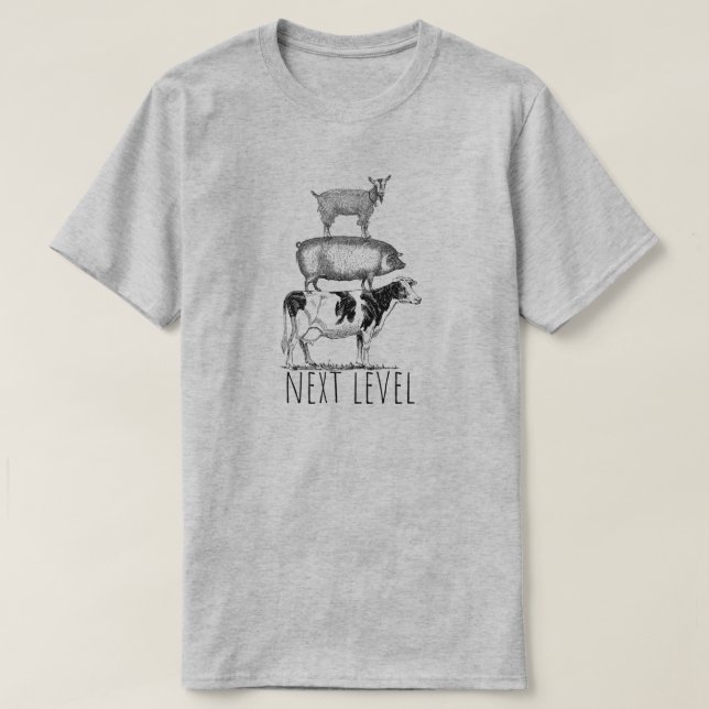 Camiseta Next Level Goat Pig and Cow Sports Fan (Frente do Design)
