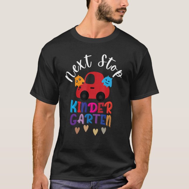 Camiseta Next Stop Kindergarten Pre K Graduation Preschool  (Frente)