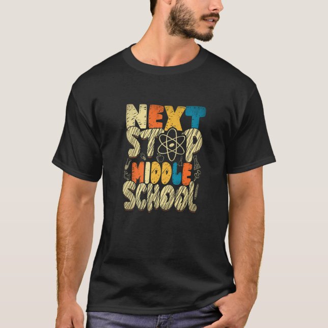 Camiseta Next Stop Middle School Elementary Graduation Stud (Frente)