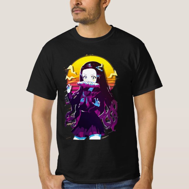 Camiseta Nezuko kamado cita anime clássico (Frente)