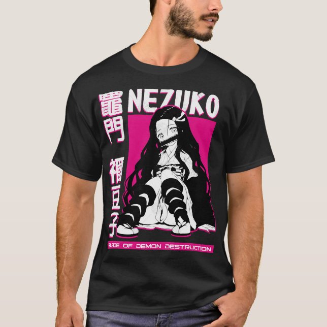 Camiseta Nezuko Kamado - Demon Slayer Kimetsu no Yaiba T-Sh (Frente)
