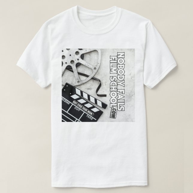 Camiseta NFFS Film School Shirt | For People Who Finish Tee (Frente do Design)