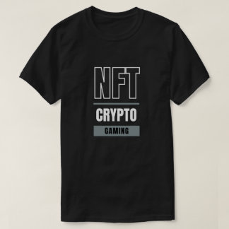 Camiseta NFT Crypto Gaming T-Shirt Arte digital e Bloqueio