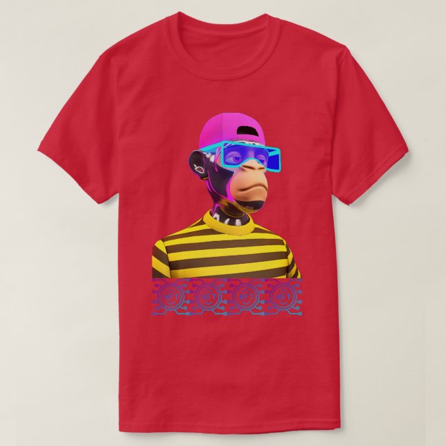 CAMISETA NFT DJ RAVE APE (Frente do Design)