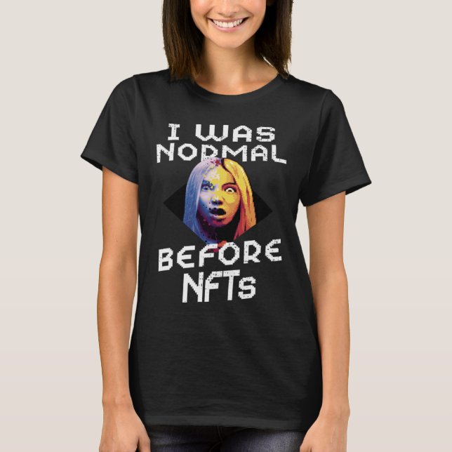 Camiseta NFT do Coletor de Token Crypto Token Não Fungível  (Frente)