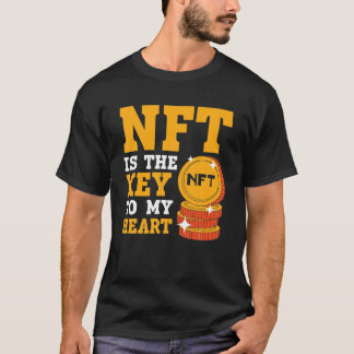 Camiseta NFT é a chave para o meu Coração não Fungível Toke