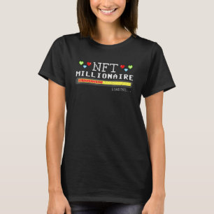 Camiseta Nft Millionaire Loading Pixel Blockchain Trade Cry