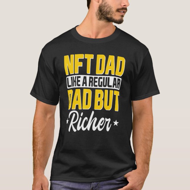 Camiseta Nft Não Fungible Token Pai Trader Blockchain Fault (Frente)
