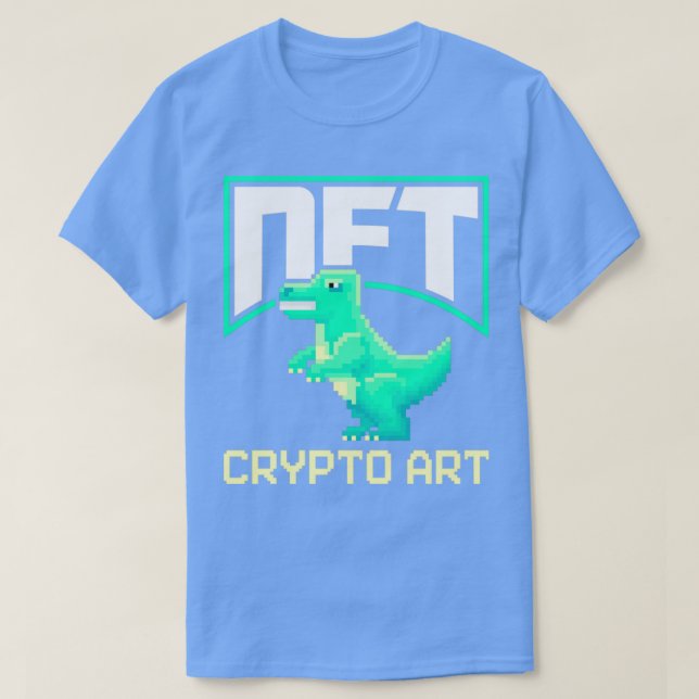 Camiseta NFTs de token não fungíveis criptografar NFT CRYPT (Frente do Design)