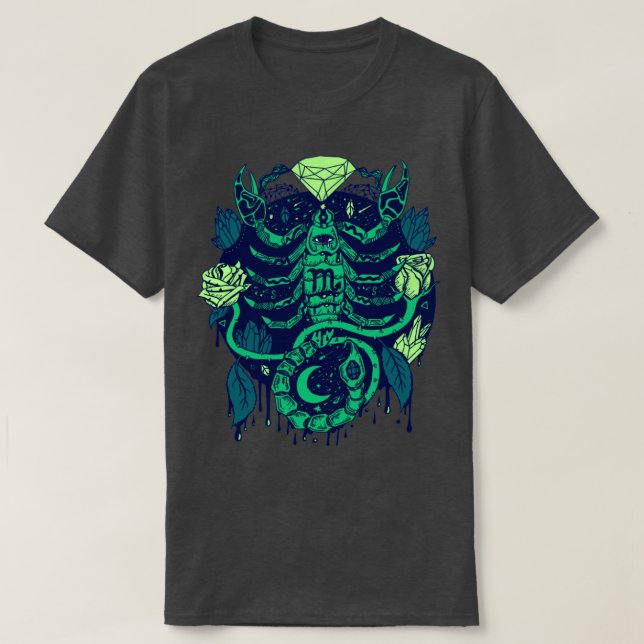 Camiseta Ngreen Mystic Scorpio Zodiac (Frente do Design)