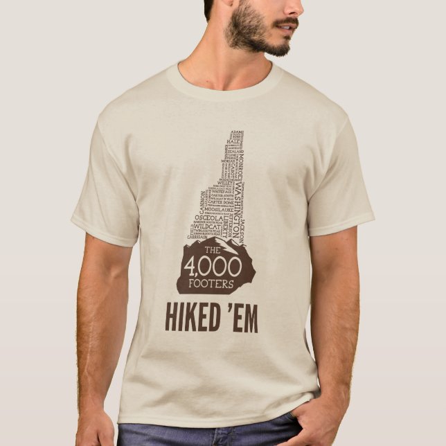 Camiseta NH 4000 Footers Hiked T-Shirt (Logotipo Brown) (Frente)